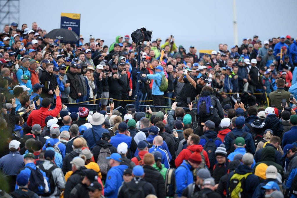 Huge crowds gather to watch Shane Lowry